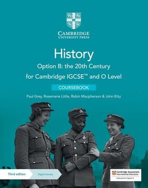 Copertina Cambridge Igcse And O Level History Option B: The 20Th Century 3Ed.