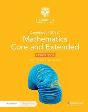 Copertina Cambridge Igcse Mathematics 3Rd Ed: Coursebook (Digitale Con Licenza 2 Anni)