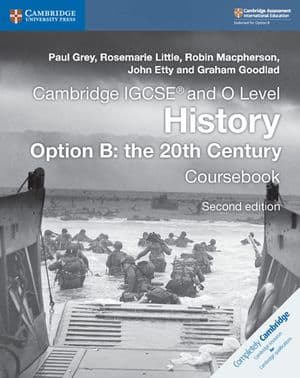 Copertina Cambridge Igcse And O Level History Option B: The 20Th Century