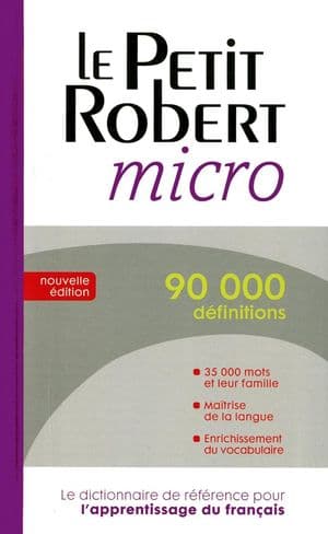 Copertina Le Robert Micro Dictionnaire De La Langue Francaise