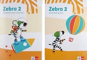 Copertina Zebra2 Arbeitscheft Sprache, Arbeitsheft Le-Sen/Schreiben