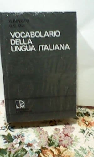Copertina Vocabolario Della Lingua Italiana