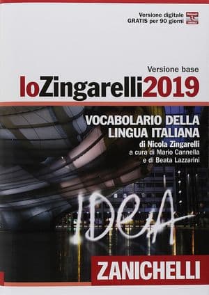 Copertina Zingarelli 2019 (Lo) - Versione Base