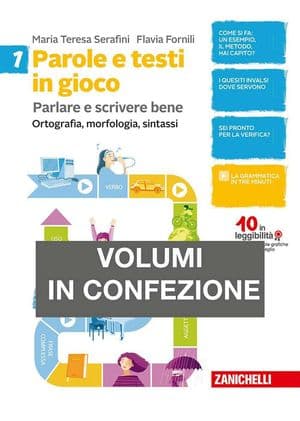 Copertina Parole E Testi In Gioco - Confezione Volume 1 + Volume 2 + Quaderno (Ldm)