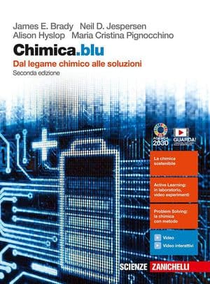 Copertina Chimica.Blu 2Ed. - Dal Legame Chimico Alle Soluzioni (Ldm)