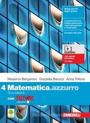 Copertina Matematica.Azzurro 3Ed. - Vol. 4 Con Tutor (Ldm)