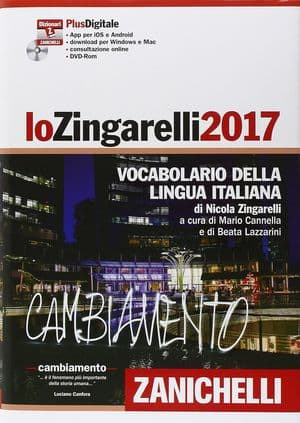Copertina Zingarelli 2017 Versione Plus+Dvd