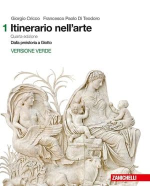 Copertina Itinerario Nell'Arte 4A Edizione Versione Verde - Volume 1 (Ldm)