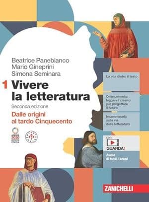 Copertina Vivere La Letteratura 2Ed. - Conf. Vol. 1 + Antologia Della Commedia (Ldm)