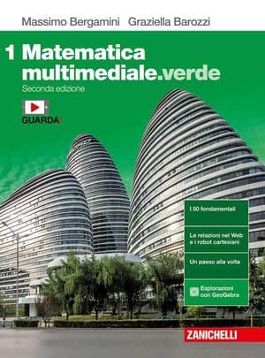 Copertina Matematica Multimediale.Verde 2Ed. - Vol. 1 (Ldm)