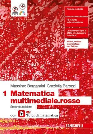 Copertina Matematica Multimediale.Rosso 2Ed. - Volume 1 Con Laz Tutor (Ldm)