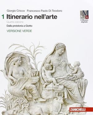 Copertina Itinerario Nell'Arte 4A Edizione Versione Verde - Volume 1 + Museo (Ldm)