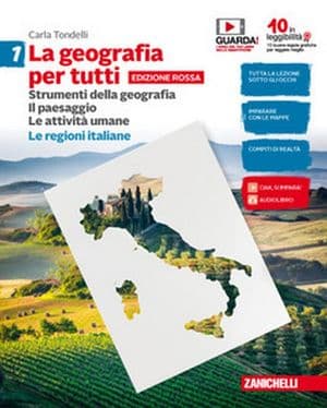 Copertina Geografia Per Tutti (La) - Ed. Rossa  - Volume 1 Con Regioni Italiane (Ldm)