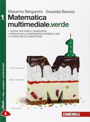 Copertina Matematica Multimediale Verde - Vol  1 Verde Multimediale (Ldm)