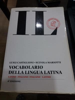 Copertina Vocabolario Della Lingua Latina