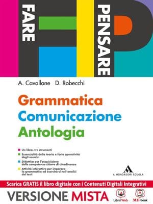 Copertina Fare Pensare - Grammatica Comunicazione Antologia