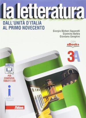 Copertina Letteratura (La) 3A + Leopardi