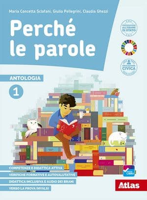 Copertina Perchã Le Parole 2 + Letteratura + Quaderno Delle Competenze