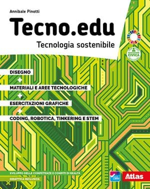 Copertina Tecno.Edu. Disegno + Materiali + Esercitazioni + Coding
