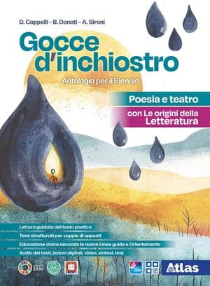 Copertina Gocce D'Inchiostro - Poesia E Teatro Con Origini Della Letteratura