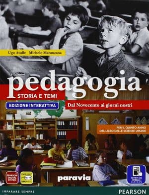 Copertina Pedagogia Storia E Temi Quinto Anno