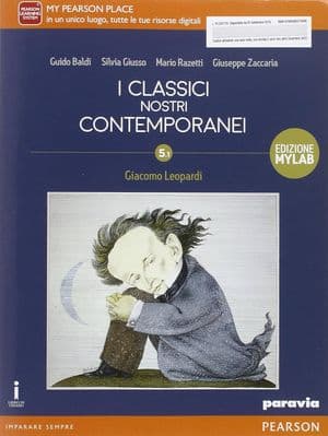 Copertina Classici Nostri Contemporanei 5.1 Leopardi Edizione Mylab