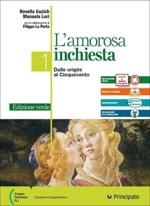 Copertina Amorosa Inchiesta Ed. Verde 1A Light +Scrivere Bene+Invalsi (L')