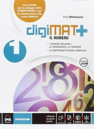Copertina Digimat +    Aritmetica 1 + Geometria 1 + Quad. Competenze 1+ Libro Dig. 1