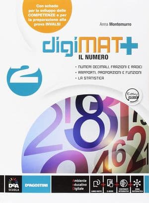 Copertina Digimat +    Aritmetica 2 + Geometria 2 + Quad. Competenze 2+ Libro Dig. 2