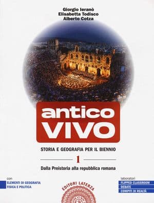 Copertina Antico Vivo Vol. 1 Storia E Geografia Per Il Biennio