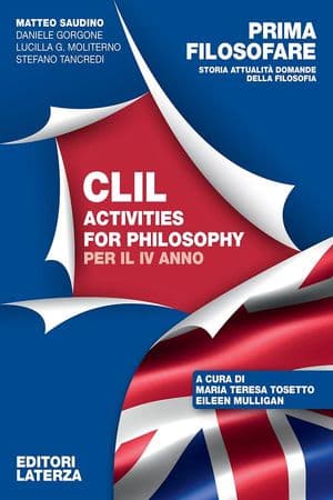 Copertina Prima Filosofare Clil Activities For Philosophy Iv Anno