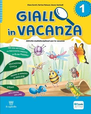 Copertina Giallo In Vacanza 1 - Quattro Caratteri Kit (Volume + Logicando + Narrativa)