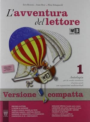 Copertina Avventura Del Lettore 1 - V. Comp. (L') + Mito-Epica + Invalsi - Libro Misto