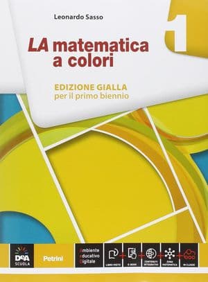 Copertina Matematica A Colori (La) Edizione Gialla Volume 1 + Ebook