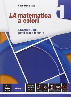 Copertina Matematica A Colori (La) Edizione Blu Volume 1 + Ebook