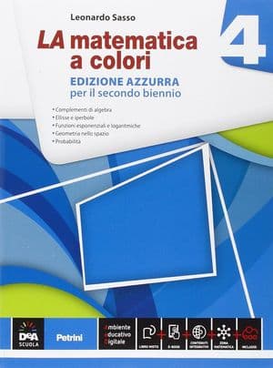 Copertina Matematica A Colori (La) Edizione Azzurra Volume 4 + Ebook