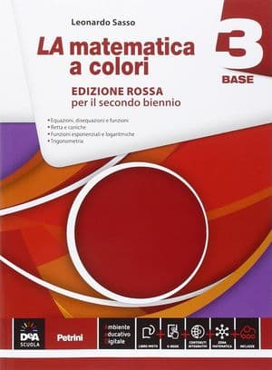 Copertina Matematica A Colori (La) Edizione Rossa Volume 3 Base (Senza Finanz) + Ebook