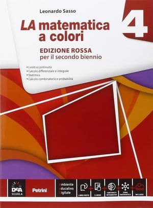 Copertina Matematica A Colori (La) Edizione Rossa Volume 4  + Ebook