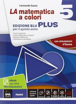 Copertina Matematica A Colori (La) Edizione Blu Vol 5 Ediz Plus+Videolezioni 5 + Ebook