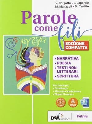 Copertina Parole Come Fili Edizione Compatta Vol. Narr+Poesia+Scrittura +