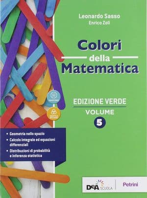 Copertina Colori Della Matematica - Edizione Verde Vol. 5 + Ebook +