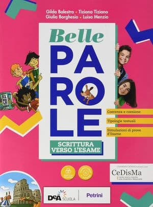 Copertina Belle Parole Volume Scrittura Verso L'Esame + Ebook