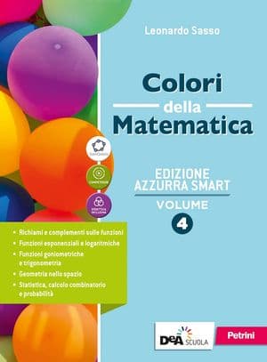 Copertina Colori Della Matematica Ed.Azzurra Smart-Vol.4+Quad.Inclusione E Rec 4+Ebook