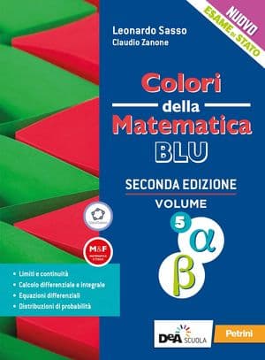 Copertina Colori Della Matematica - Ed.Blu Aggiornata-L Scient Vol5 Alfa E Beta + Ebook