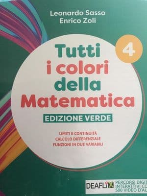 Copertina Tutti I Colori Della Matematica-Ed.Verde-Secondo Biennio E Quinto Anno+Ebook