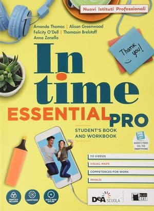 Copertina In Time Essential Pro- Ist.Prof-Stud. Book&Workbook (Unico)+Fasc.In Our Times