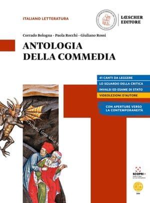 Copertina Letteratura Visione Del Mondo Ed.Rossa Antologia Divina Commedia
