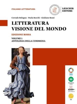 Copertina Letteratura Visione Del Mondo Ed.Rossa V.1+Strum.+Antologia Divina Commedia