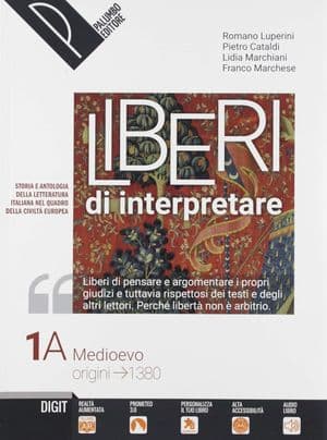 Copertina Liberi Di Interpretare Vol. 1A/B + Antologia Della Commedia+Alf. Digitale