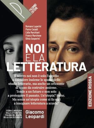 Copertina Noi E La Letteratura Ed. Rossa - Leopardi